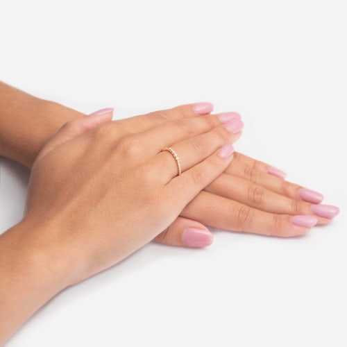 Pierścionek SAVICKI: złoty, diamenty